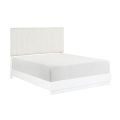 Linea White Queen Bed - Ornate Home