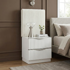 Linea White Wall Panel For Nightstand One Piece - Ornate Home