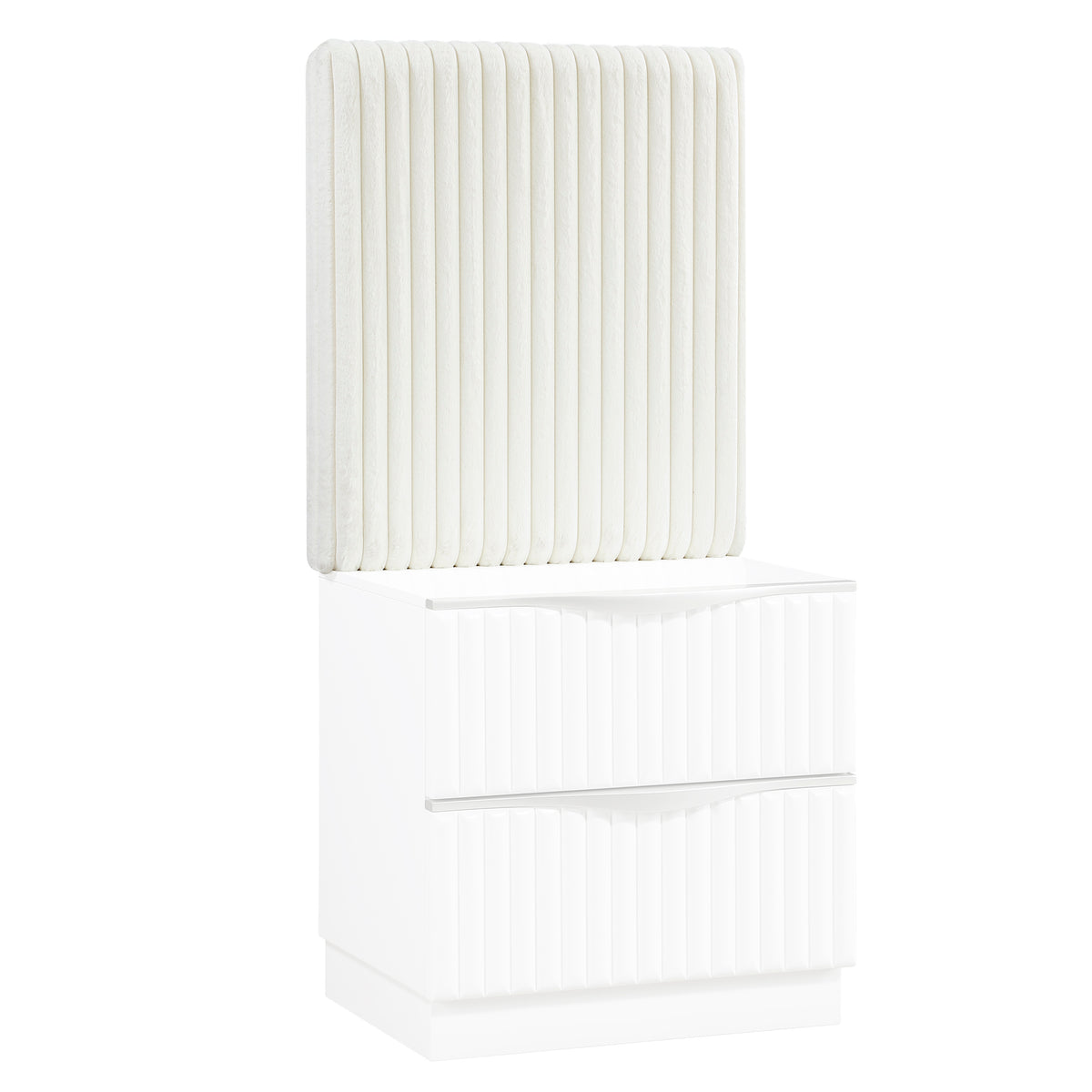 Linea White Wall Panel For Nightstand One Piece - Ornate Home
