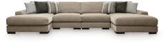 Linenhause Dune 4-Piece Double Chaise Sectional - Ornate Home