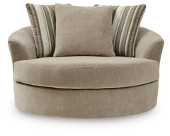 Linenhause Dune Oversized Swivel Accent Chair - Ornate Home