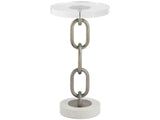 Link Acrylic/Stone/Aged Pewter Accent Table - Ornate Home