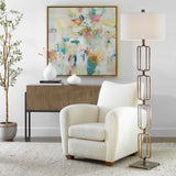 Link Brushed Gold Floor Lamp - Ornate Home
