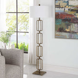 Link Brushed Gold Floor Lamp - Ornate Home