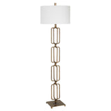 Link Brushed Gold Floor Lamp - Ornate Home