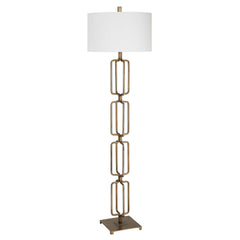 Link Brushed Gold Floor Lamp - Ornate Home