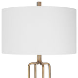 Link Brushed Gold Floor Lamp - Ornate Home
