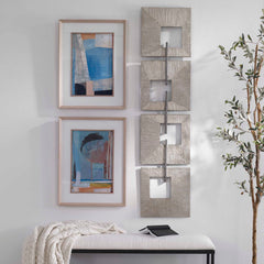 Linked Champagne Metal Wall Decor - Ornate Home