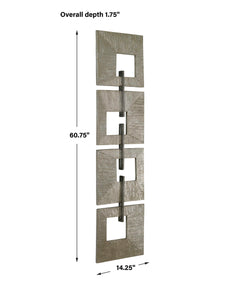 Linked Champagne Metal Wall Decor - Ornate Home