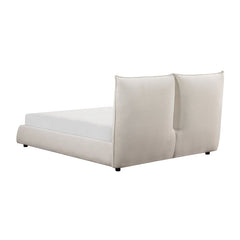 Linna Beige Eastern King Platform Bed - Ornate Home