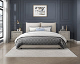 Linna Beige Queen Platform Bed - Ornate Home