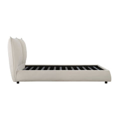Linna Beige Queen Platform Bed - Ornate Home
