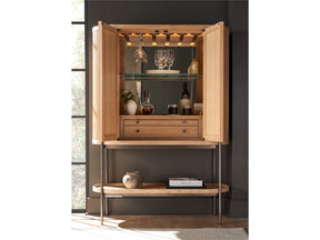 Linnea Natural Oak Bar Cabinet - Ornate Home