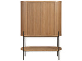 Linnea Natural Oak Bar Cabinet - Ornate Home