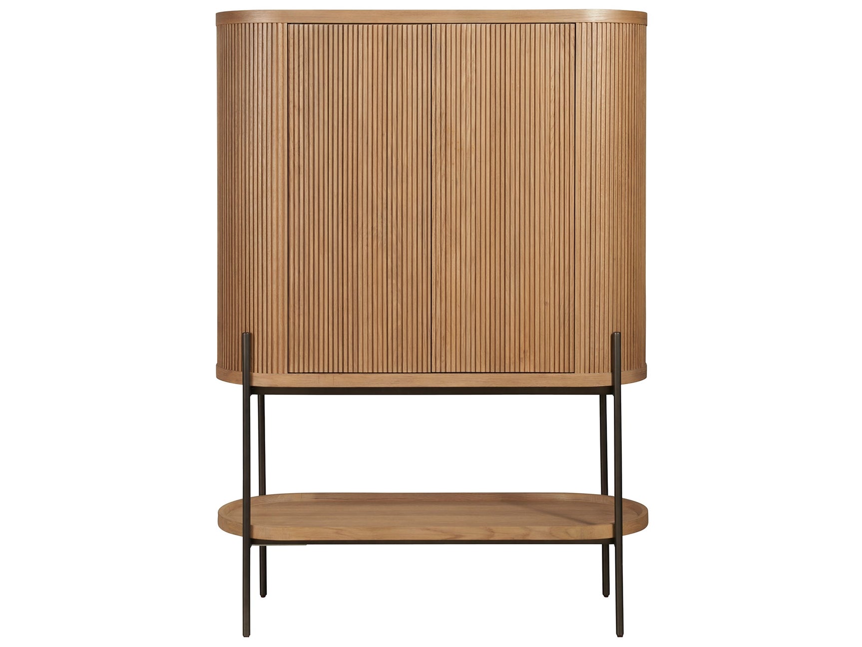 Linnea Natural Oak Bar Cabinet - Ornate Home