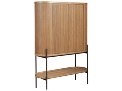 Linnea Natural Oak Bar Cabinet - Ornate Home