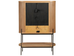 Linnea Natural Oak Bar Cabinet - Ornate Home