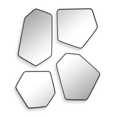 Linneah Black Mirrors (Set of 4) - Ornate Home