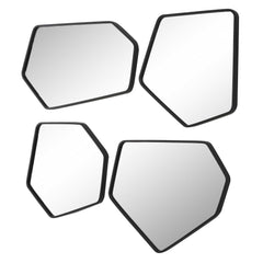 Linneah Black Mirrors (Set of 4) - Ornate Home