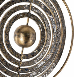 Linntown Antique Gold Circular Metal Sculpture - Clearance - Ornate Home