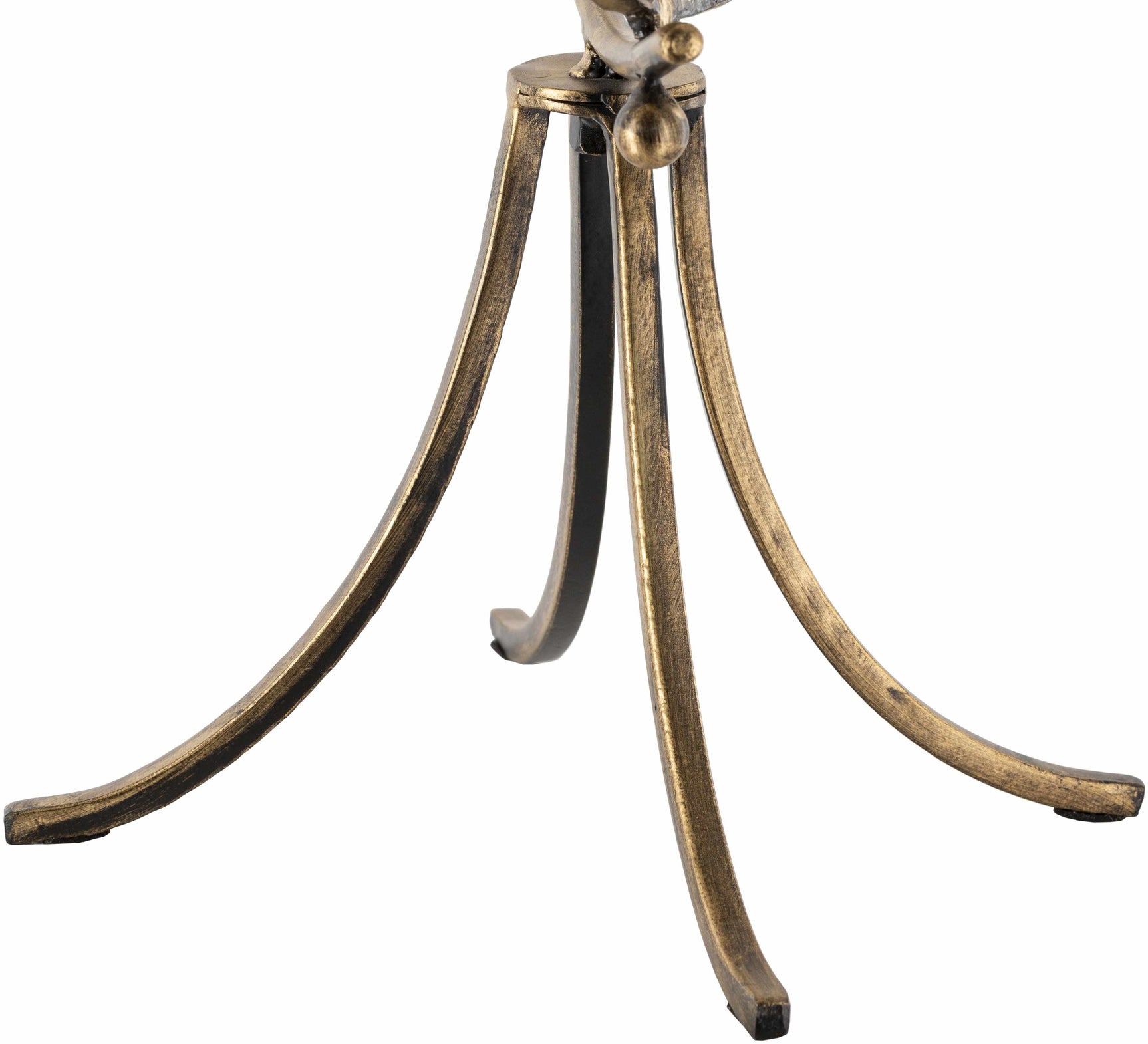 Linntown Antique Gold Circular Metal Sculpture - Ornate Home