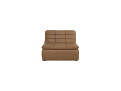 Lino Tan Leather Slipper Chair - Ornate Home