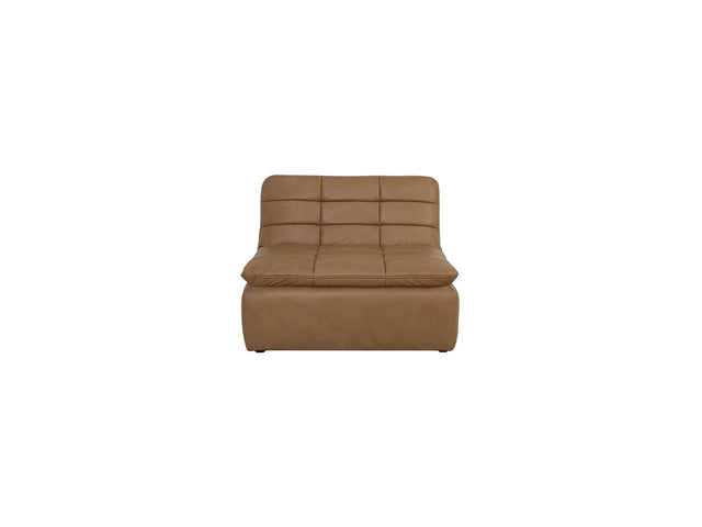 Lino Tan Leather Slipper Chair - Ornate Home
