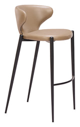 Lino Taupe Barstool (Set of 2)