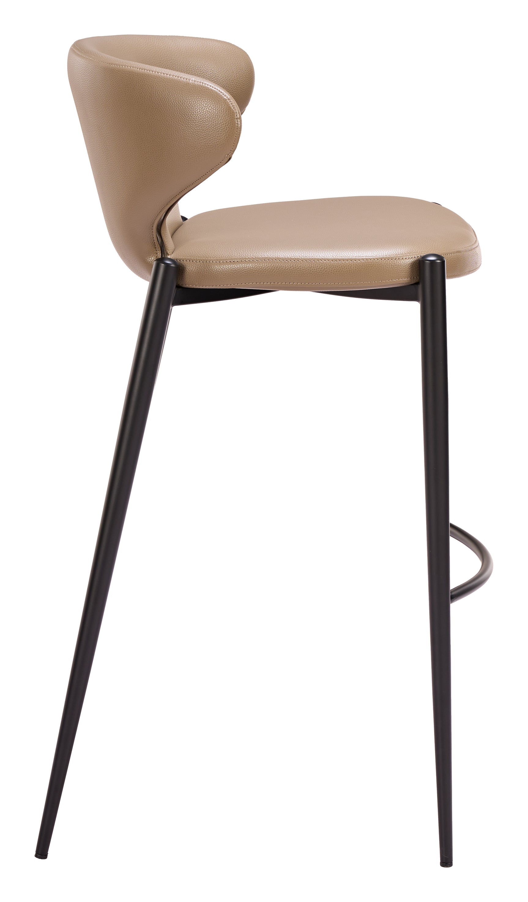 Lino Taupe Barstool (Set of 2)