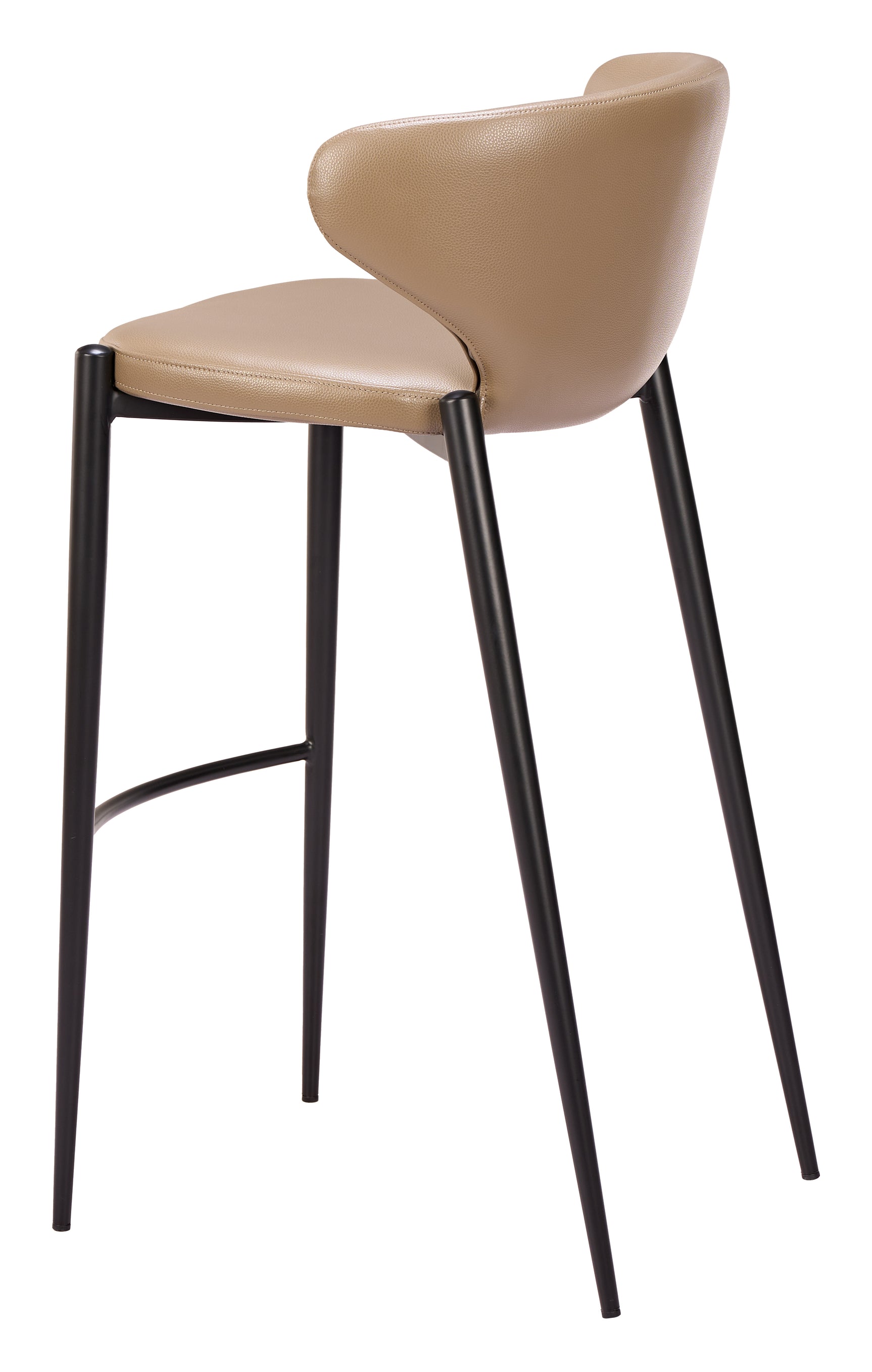 Lino Taupe Barstool (Set of 2)