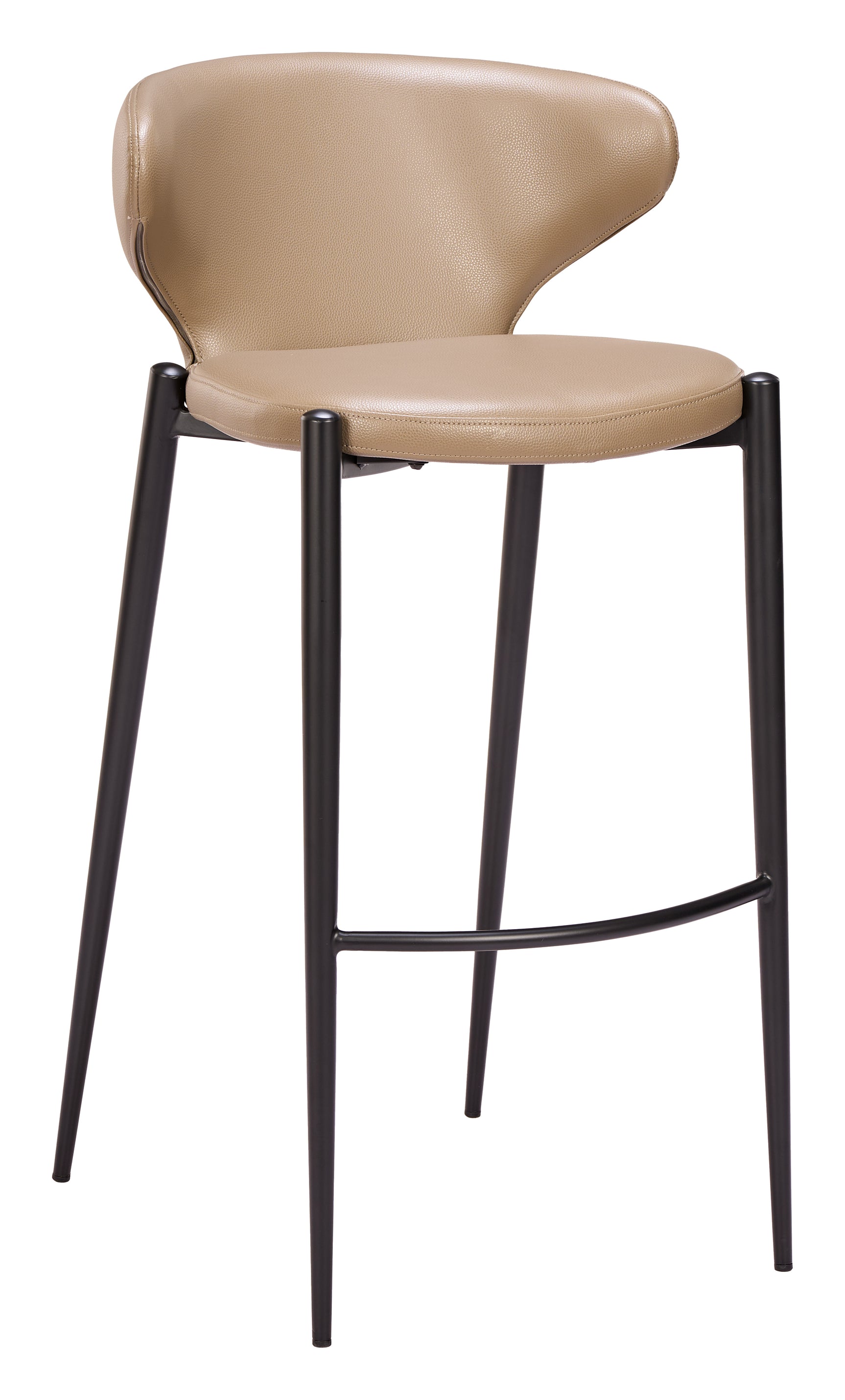 Lino Taupe Barstool (Set of 2)