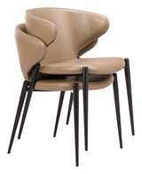 Lino Taupe Dining Chair (Set of 2)