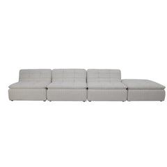 Lino Textured Oat Lounge Modular Sectional - Ornate Home