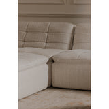 Lino Textured Oat Lounge Modular Sectional - Ornate Home