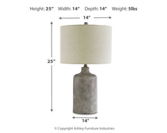 Linus Antique Black Table Lamp (Set of 2) - Ornate Home