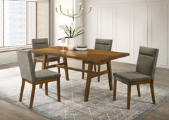 Linus Brown/Gray Dining Set - Ornate Home
