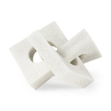 Linx White Small Granite Resin Sculpture Decorative Object - Ornate Home
