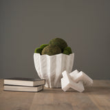 Linx White Small Granite Resin Sculpture Decorative Object - Ornate Home