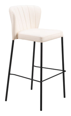 Linz Cream Barstool (Set of 2) - Ornate Home