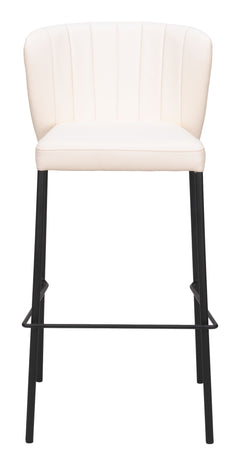 Linz Cream Barstool (Set of 2) - Ornate Home