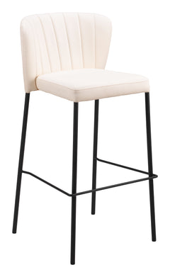 Linz Cream Barstool (Set of 2) - Ornate Home