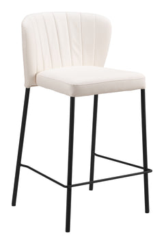 Linz Cream Counter Stool (Set of 2) - Ornate Home