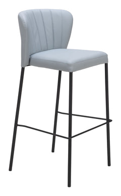 Linz Gray Barstool (Set of 2) - Ornate Home
