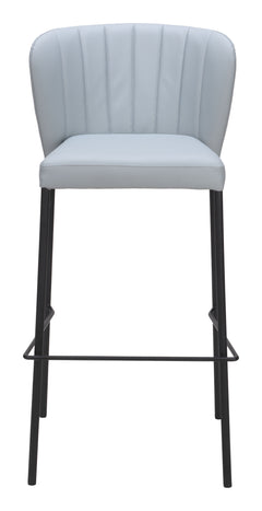 Linz Gray Barstool (Set of 2) - Ornate Home