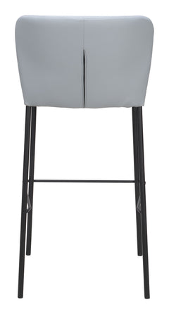 Linz Gray Barstool (Set of 2) - Ornate Home