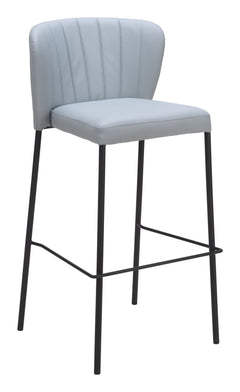 Linz Gray Barstool (Set of 2) - Ornate Home