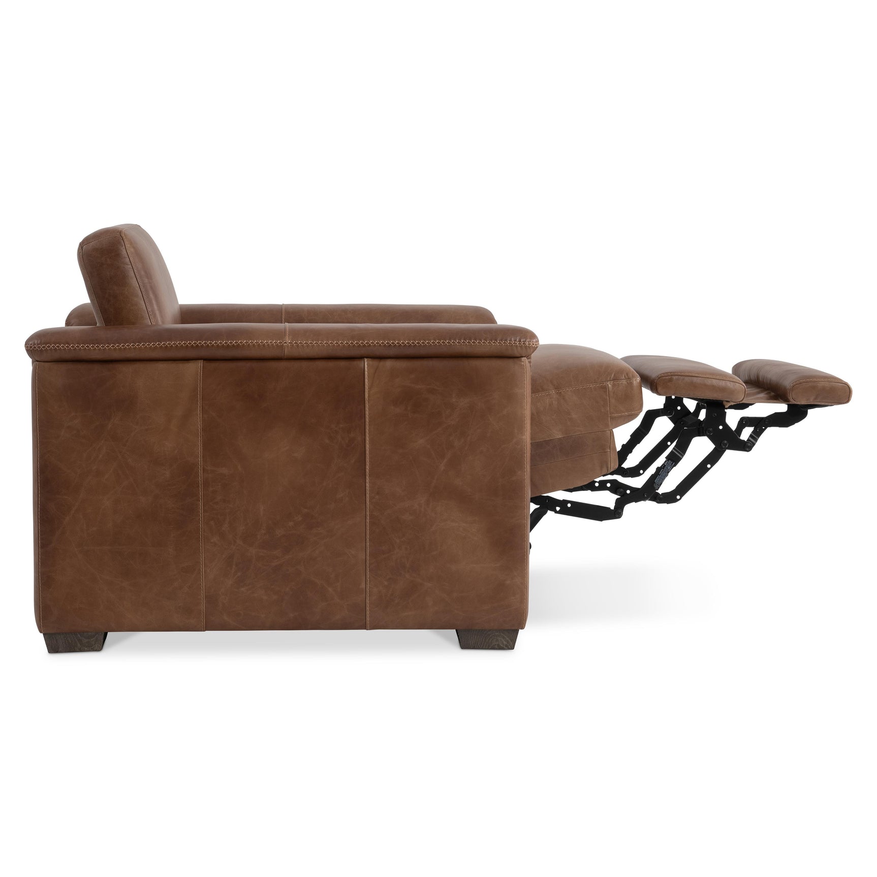 Lioni Brown Leather Power Motion Chair - Ornate Home