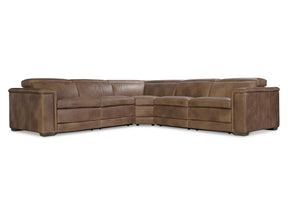 Lioni Brown Leather Power Motion Sectional (3 Pieces) - Ornate Home