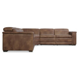 Lioni Brown Leather Power Motion Sectional (3 Pieces) - Ornate Home
