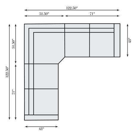 Lioni Brown Leather Power Motion Sectional - Ornate Home